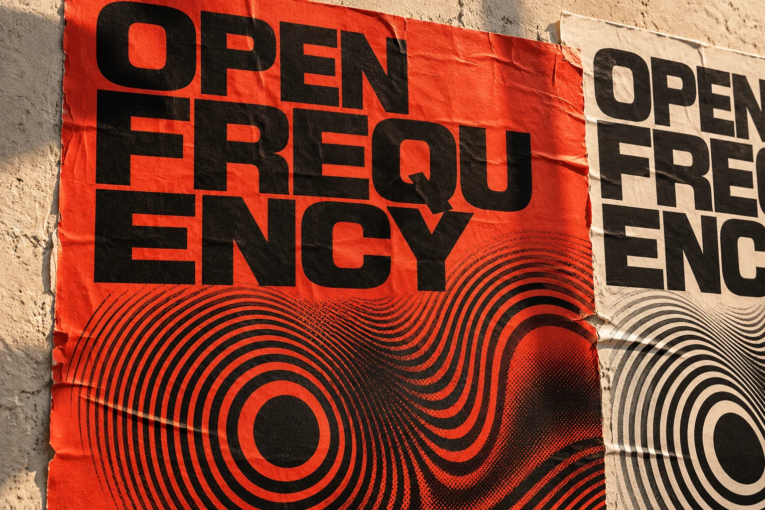 Open Frequency festival poster art direction